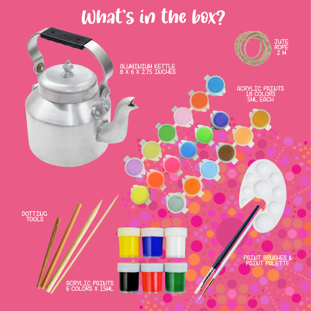 Paint Your Own Dot Mandala Kettle