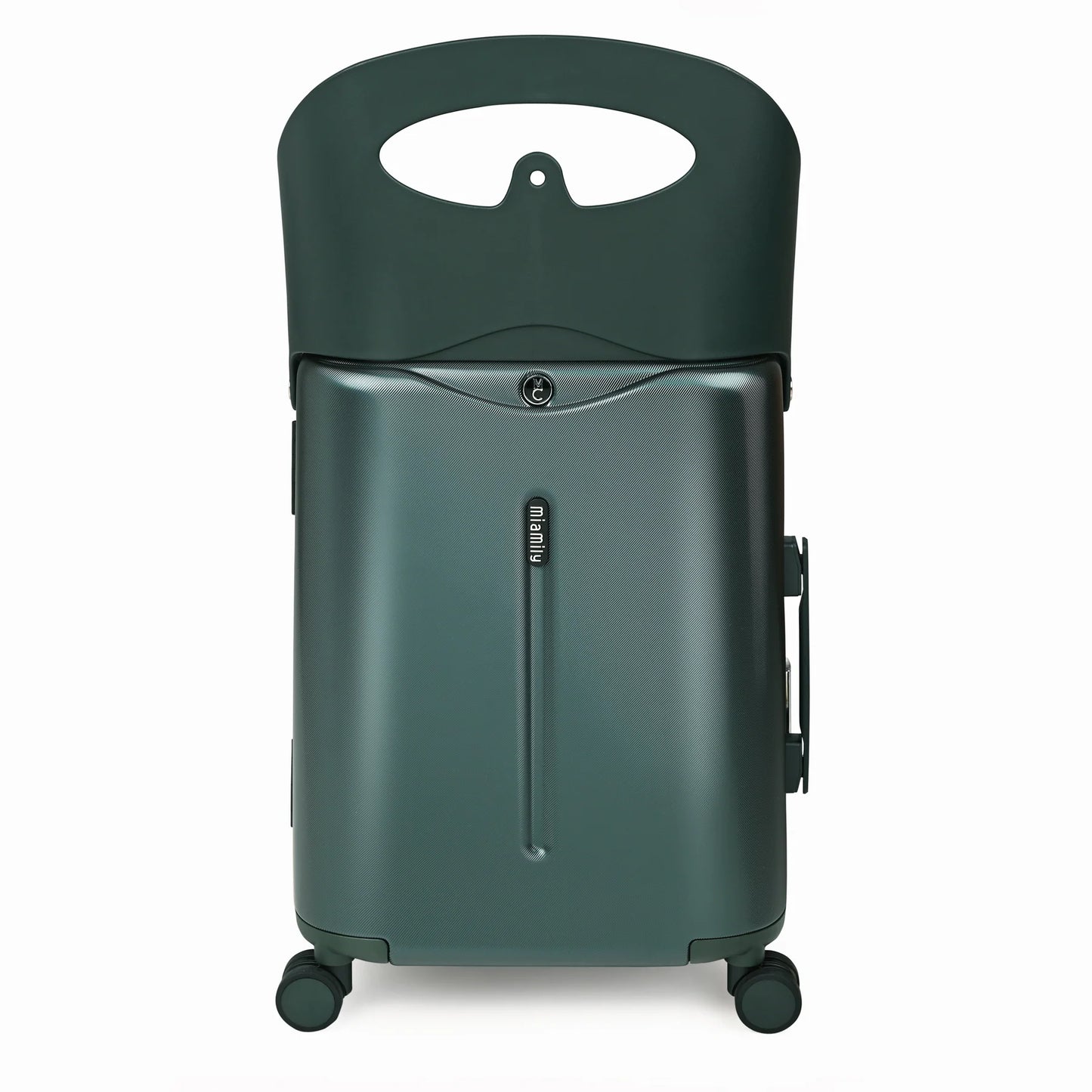 Miamily Forest Green Ride-On Trolley Carry-On Luggage 18 inch