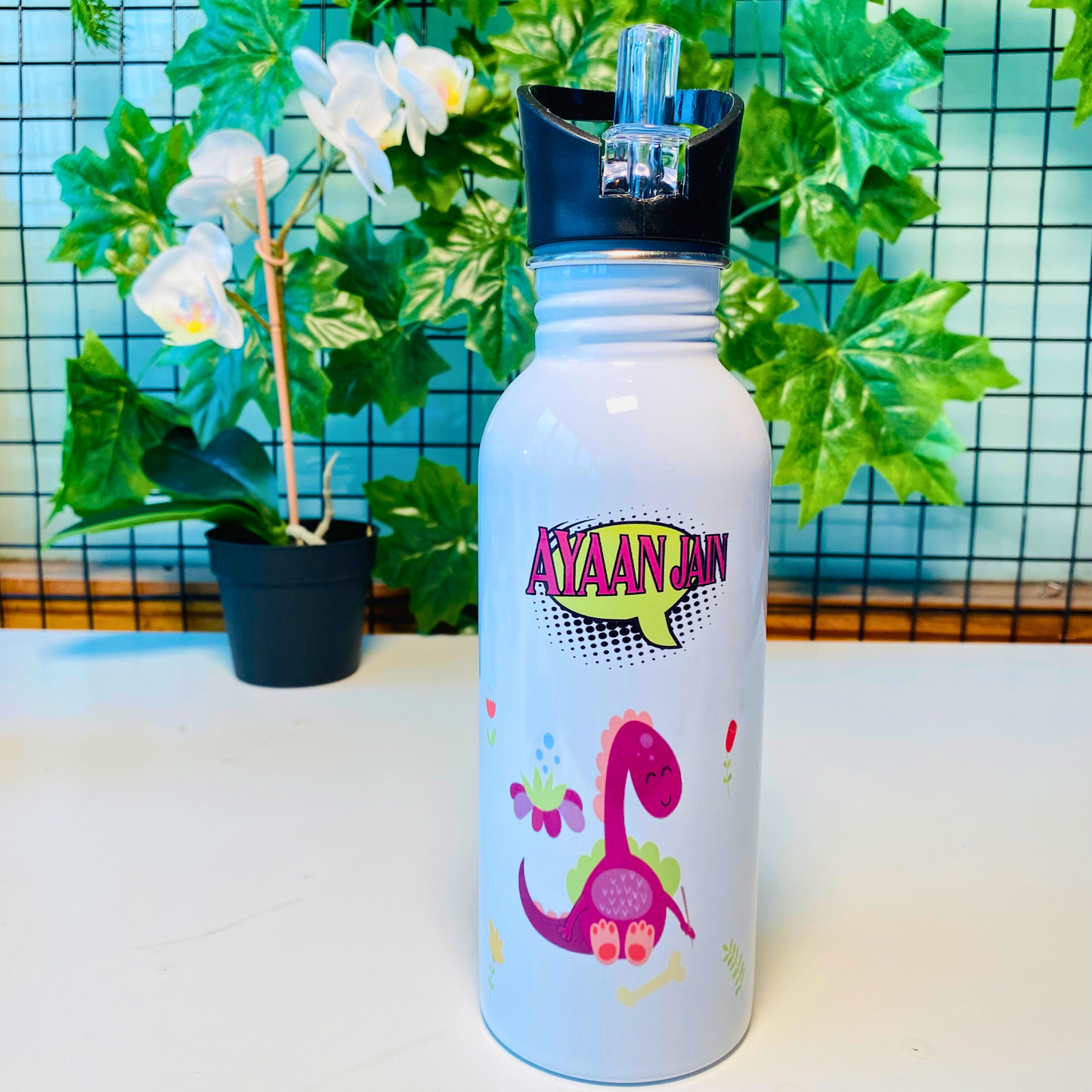 Customised Sipper/Water Bottle Steel - 600 ML