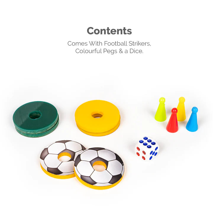 Sling Football 4-in-1 Board Game for Kids – Includes Ludo, Snake & Ladders, Striker Soccer Game & Classic Board Fun