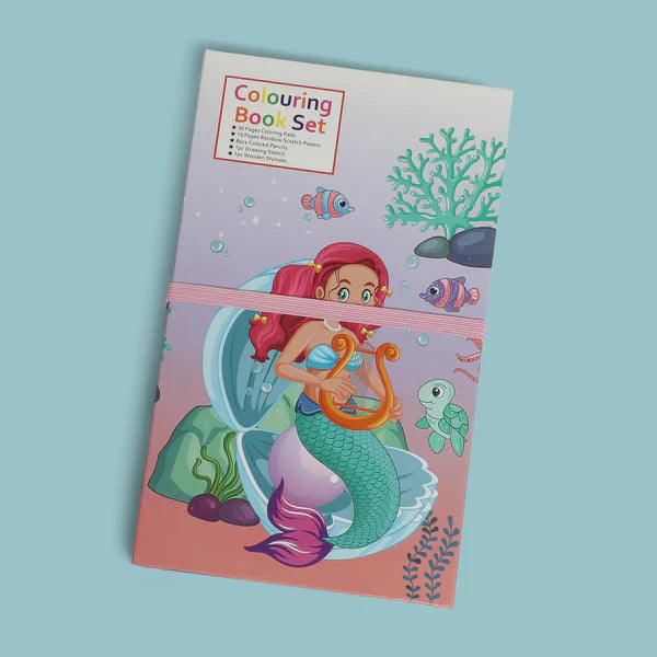 3 Fold Scratch & Coloring Art Book Set