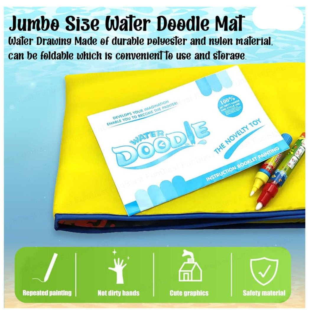 Water Doodle Mat with Rainbow Color Swatches
