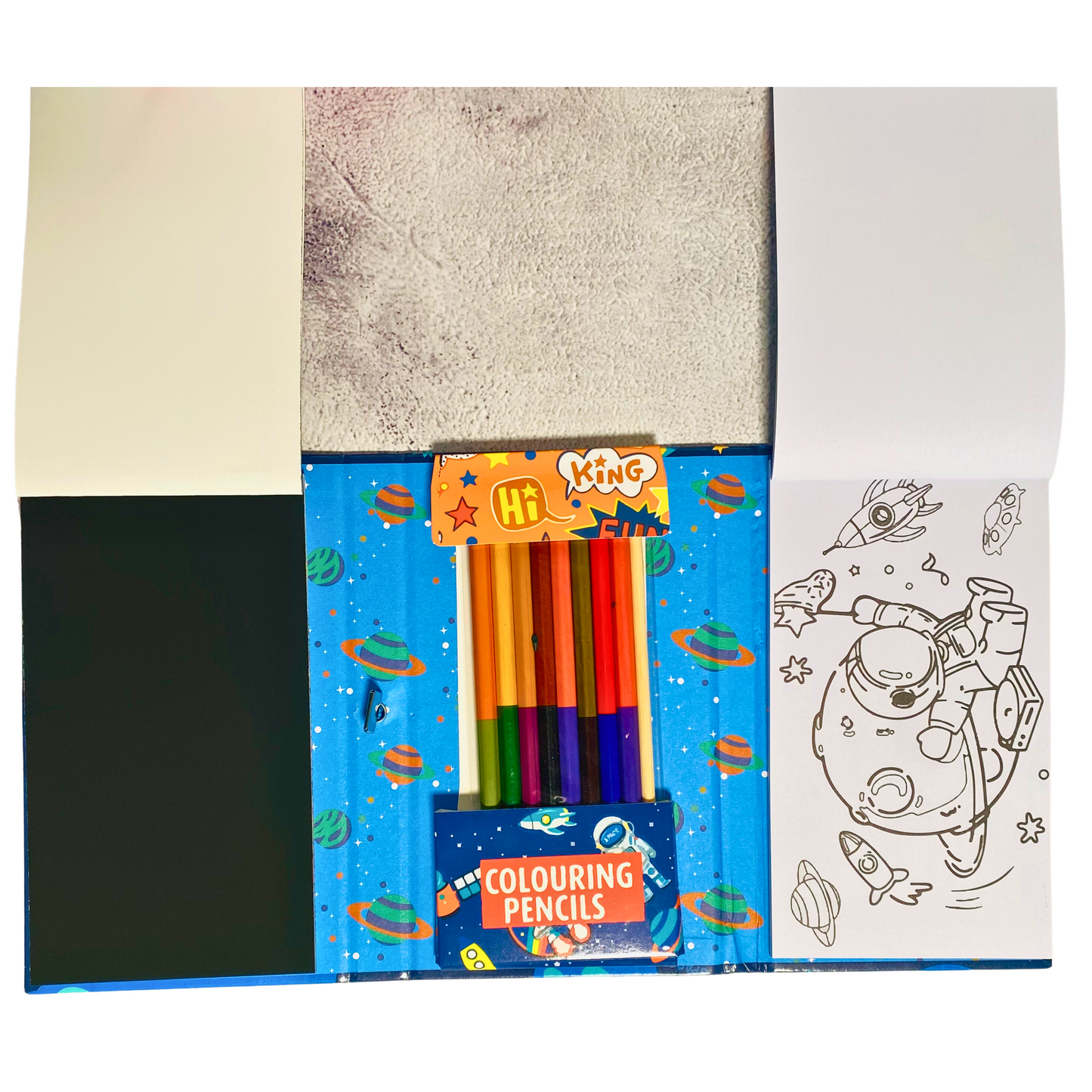 3 Fold Scratch & Coloring Art Book Set