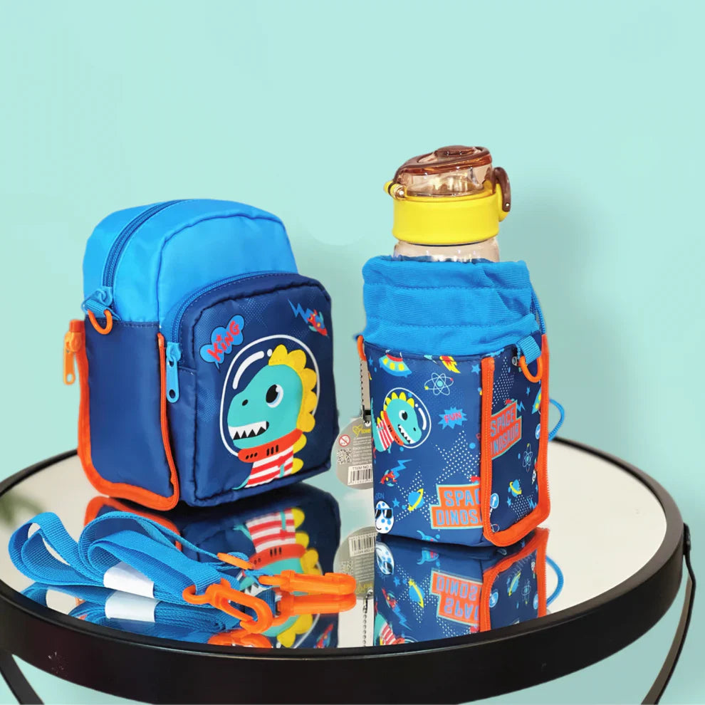 2 in 1 Sling Lunch Bags with Detachable Bottle Space