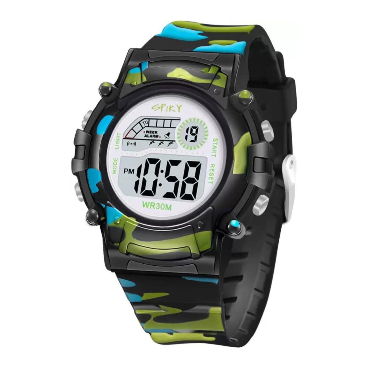 Sporty And Stylish: Round Digital Watch