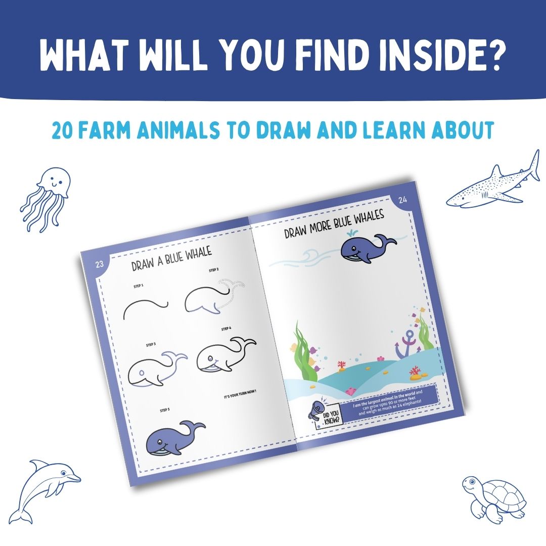 PEPPLAY STEP BY STEP DRAWING BOOK - MYSTICAL MARINE LIFE