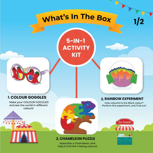 Colour Carnival 5-In_1 Activity Kit for Kids