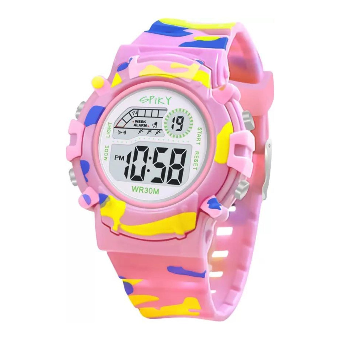 Sporty And Stylish: Round Digital Watch