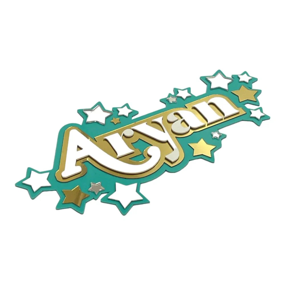 3 Layer Name Plaque - (Upto 10 Letters)
