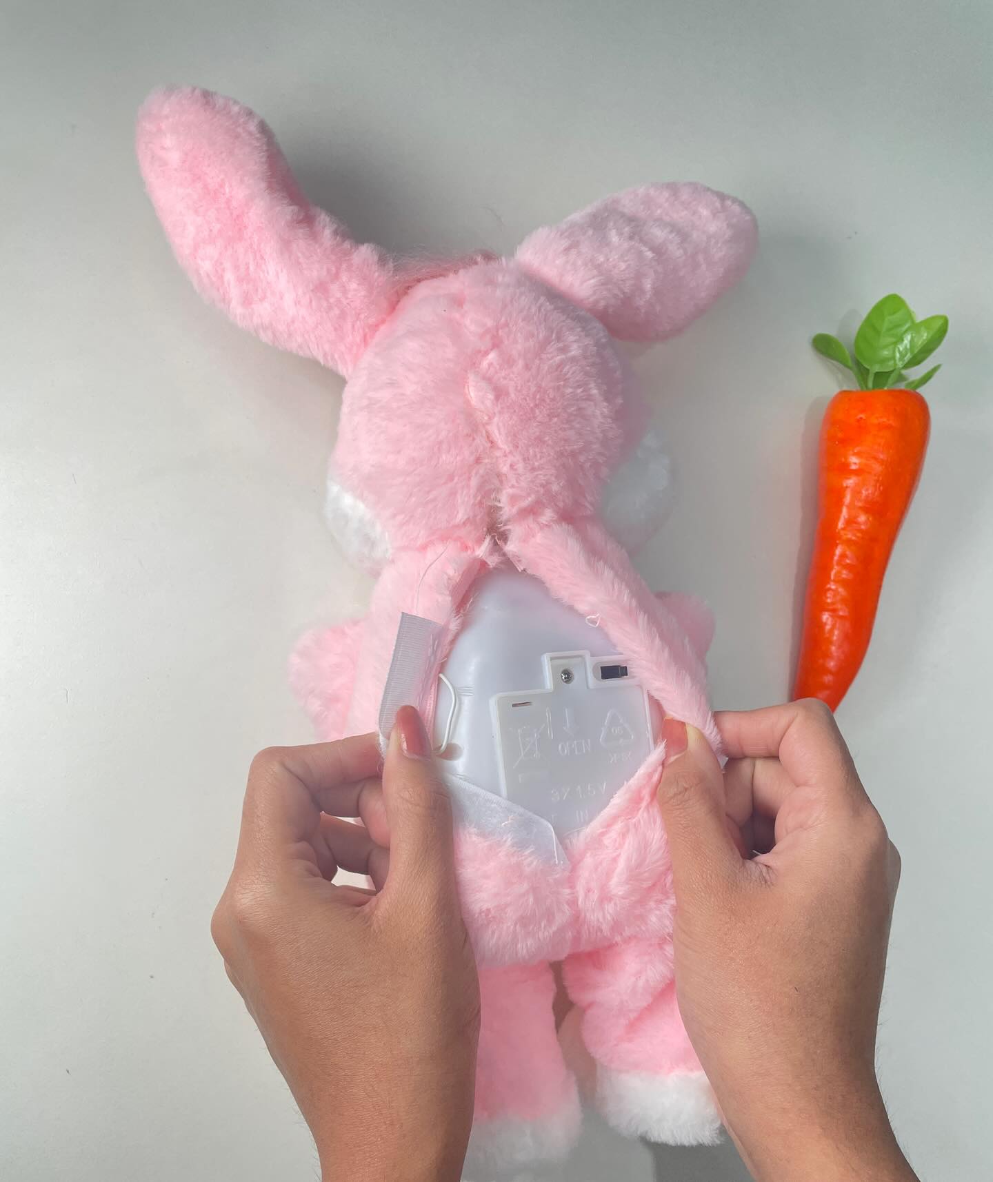 Intelligent Talking Rabbit Toy for Kids | Repeats, Walks, and Makes You Laugh! | Soft Bunny with Carrot | AAA Battery Powered