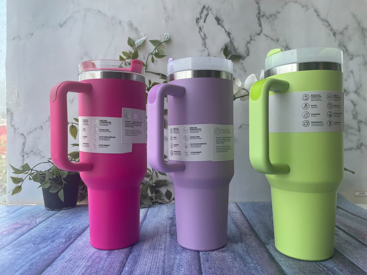 Stanley 40 oz Quencher H2.0 FlowState Tumbler – Recycled Stainless Steel, Leak-Resistant Lid, Ice-Cold Hydration All Day