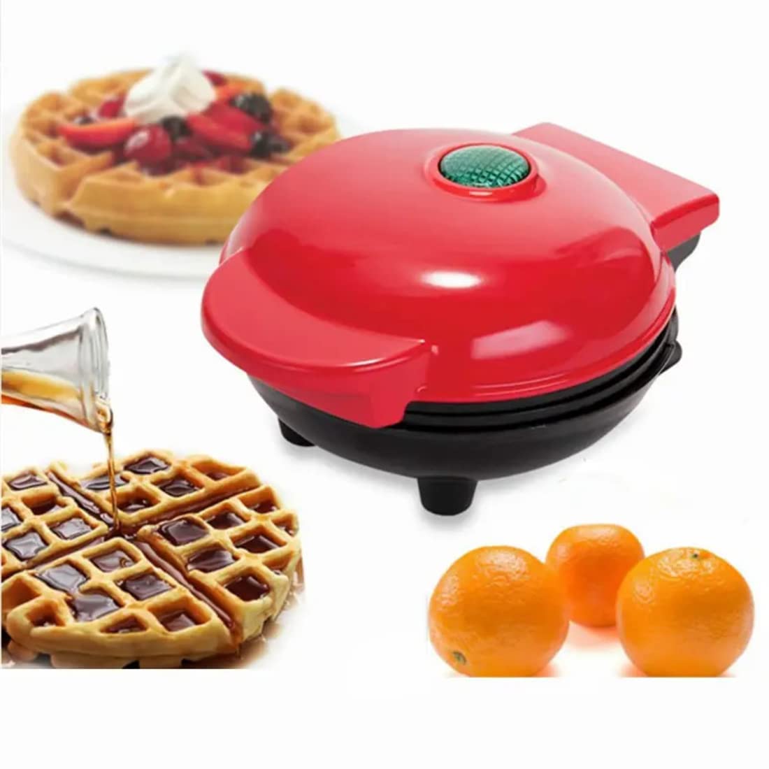 Mini Waffle Maker ๐ง โ Compact, Non-Stick, 350W | Perfect for Home, Dorm & Travel ๐๏ธ