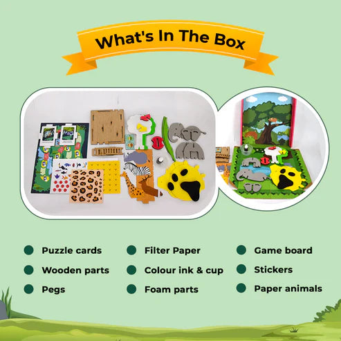 Jungle Explorer 5-In_1 Activity Kit for Kids