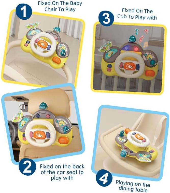 Multi-Function Musical Baby Steering Wheel