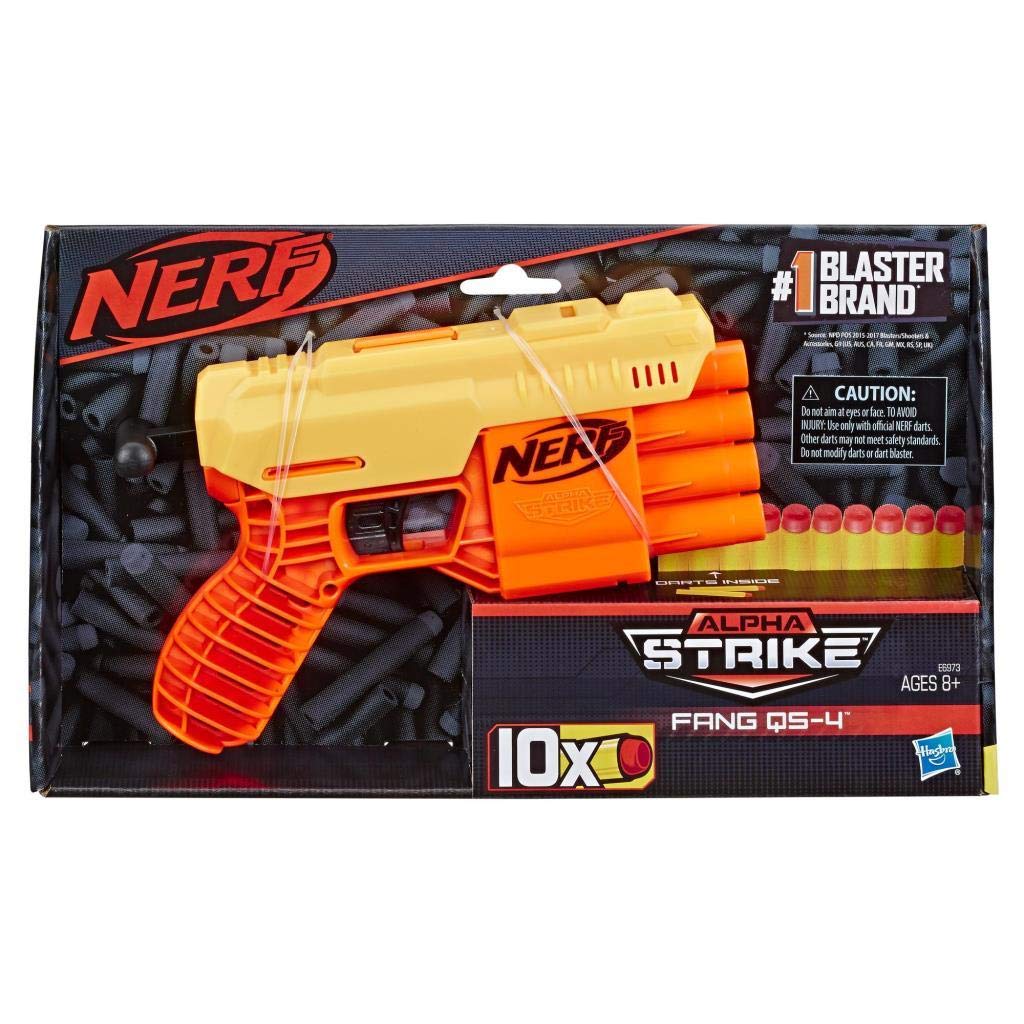 Nerf Alpha Strike Fang Qs-4 Blaster- 4-Dart Blasting