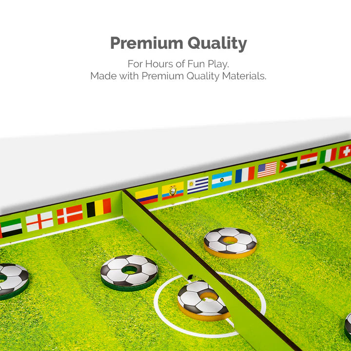 Sling Football 4-in-1 Board Game for Kids – Includes Ludo, Snake & Ladders, Striker Soccer Game & Classic Board Fun