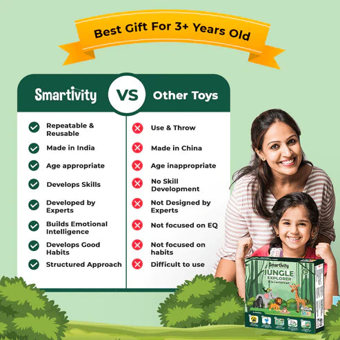 Jungle Explorer 5-In_1 Activity Kit for Kids