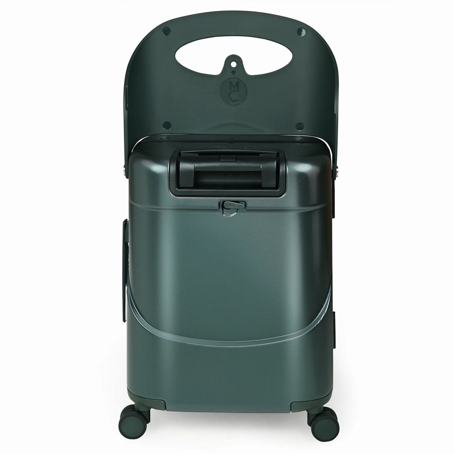 Miamily Forest Green Ride-On Trolley Carry-On Luggage 18 inch