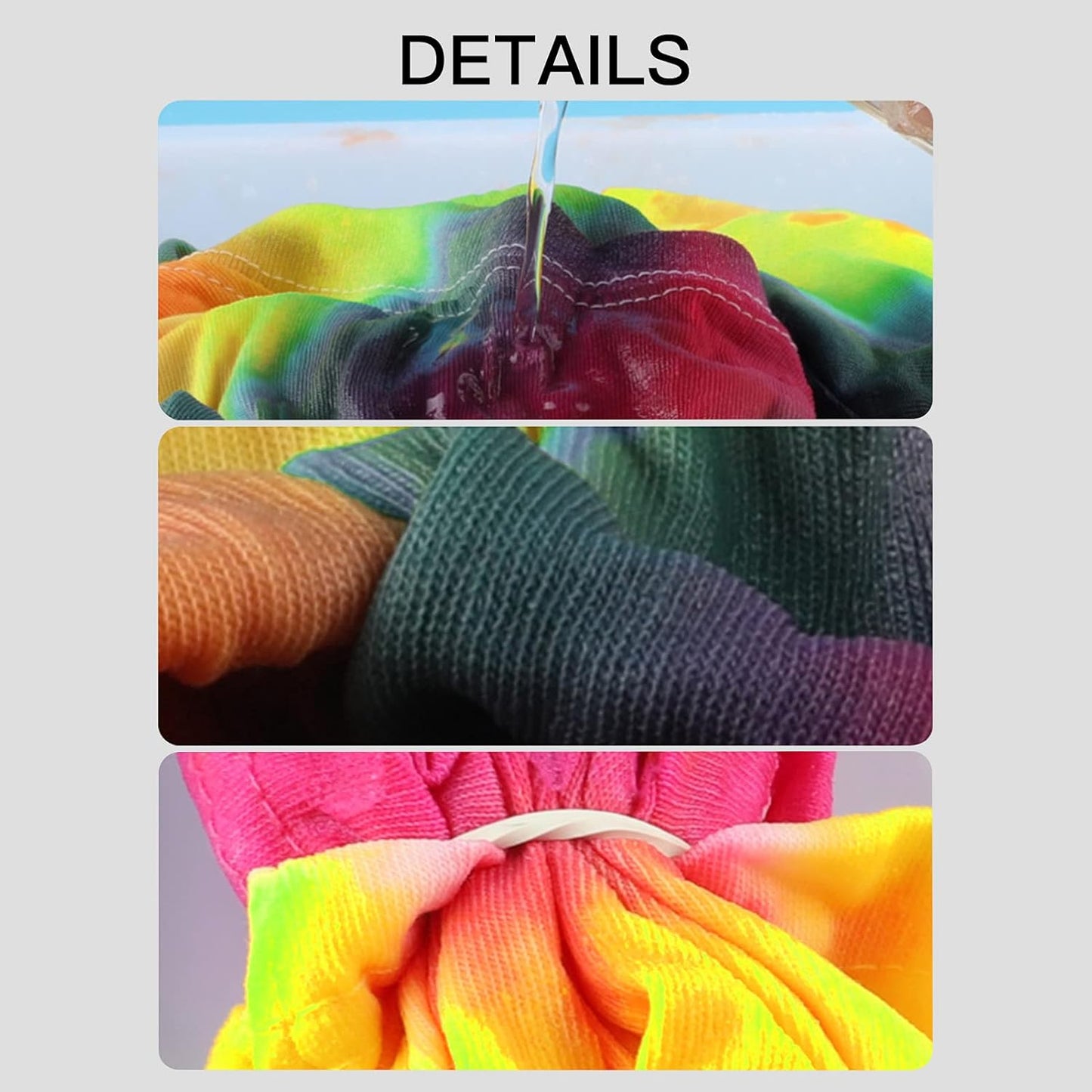 All-in-One Tie-Dye Kit – Make Your Own Colorful T-Shirts with 5 Fabric Dyes