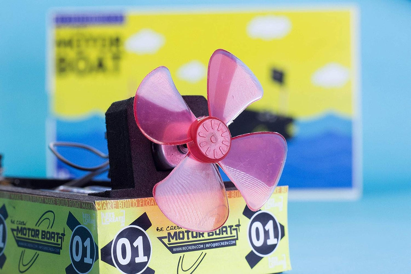 Motor Boat Educational DIY Kit for Kids (STEM Based)