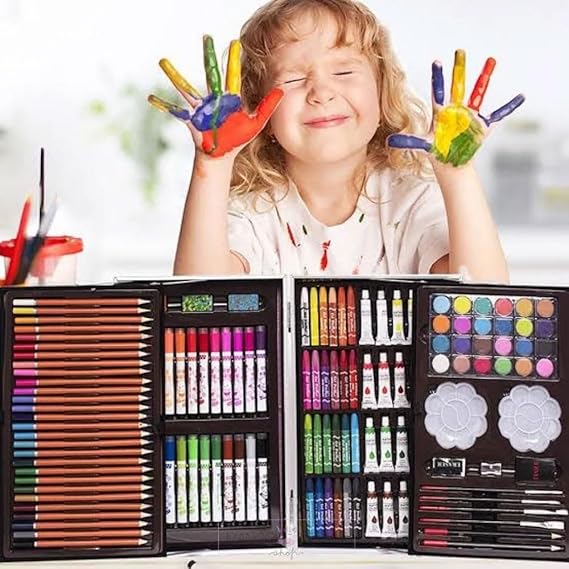 Kids Art Box β Drawing & Painting Set with Case ποΈπ¨