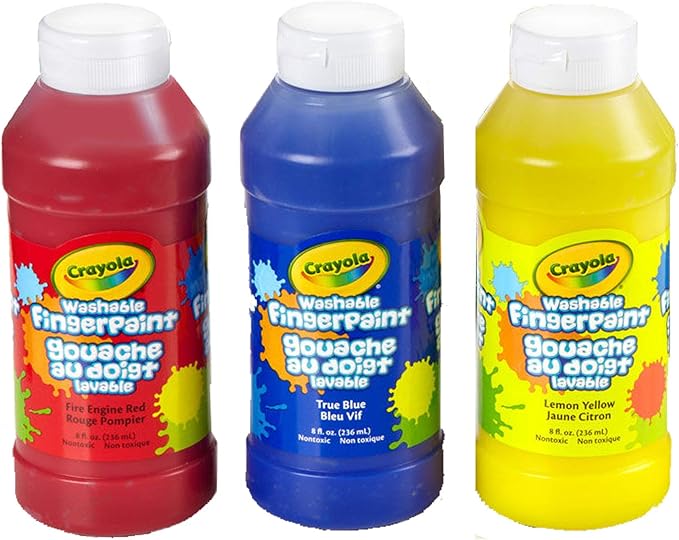 Crayola® Bold Washable Fingerpaint, 3ct