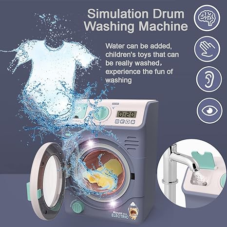 Children's Washing Machine Set Electronic Toy Washer