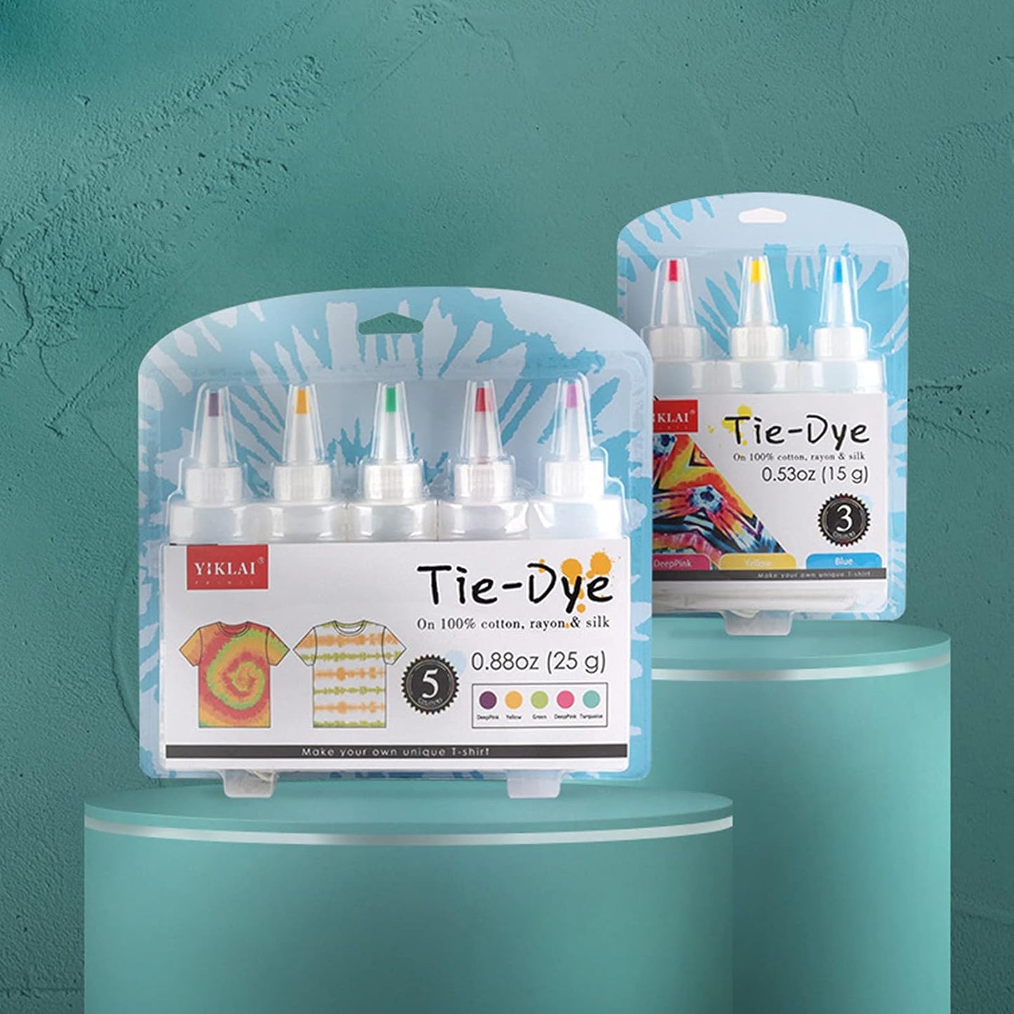 All-in-One Tie-Dye Kit – Make Your Own Colorful T-Shirts with 5 Fabric Dyes