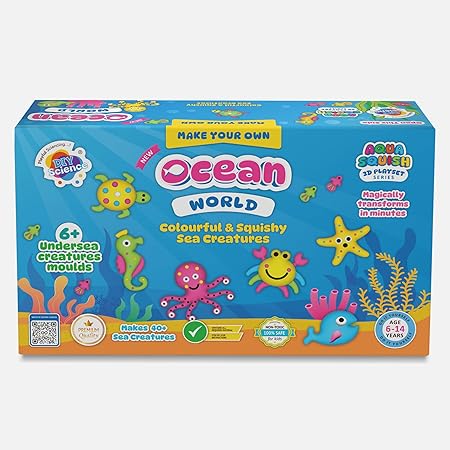 DIY – Make Your Own Colorful & Squishy Sea Creatures, Dinosaurs, Unicorns & More | 3D Moulding Science Activity for Kids (Ages 6-14)