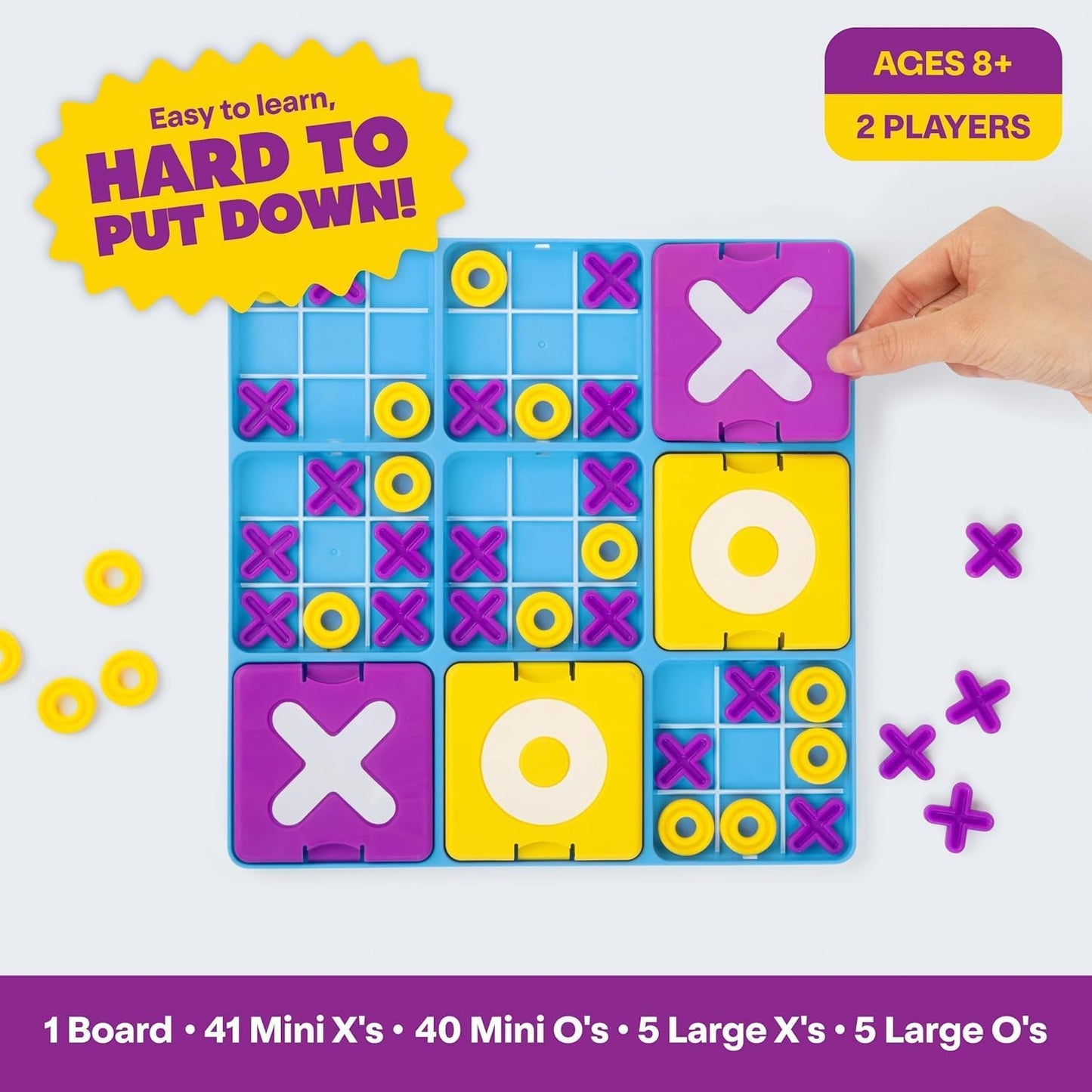 Ultimate Tic Tac Toe Game Set for Kids & Adults