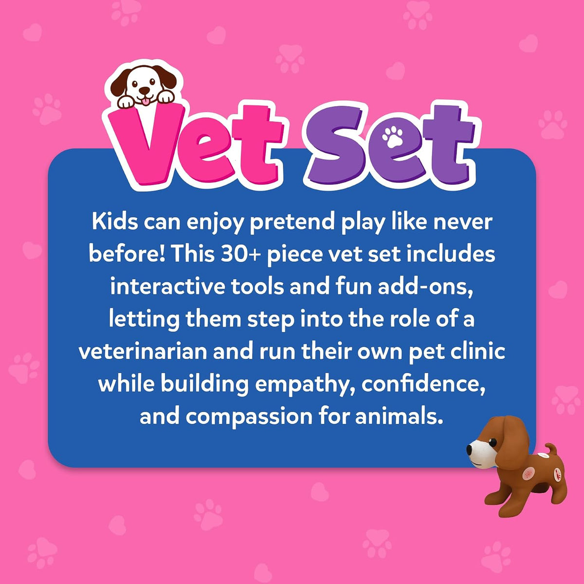 Skillmatics Vet Set for Kids – 30+ Pieces, Interactive Pretend Play Kit