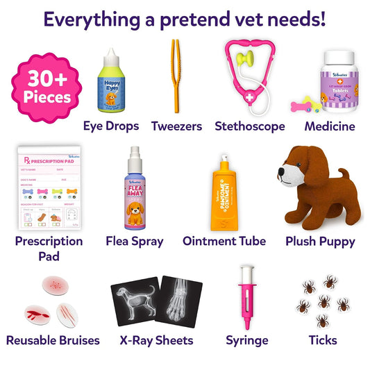 Skillmatics Vet Set for Kids – 30+ Pieces, Interactive Pretend Play Kit