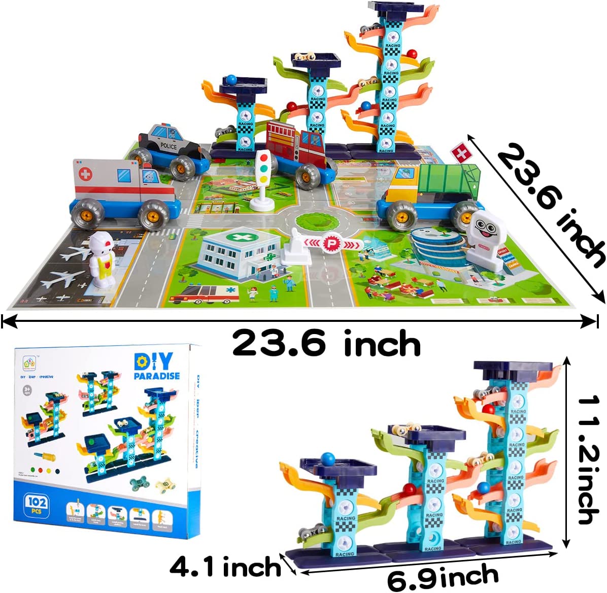 DIY Paradise Track Assembly Playset - 102 Pcs