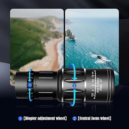 16x52 HD Monocular Telescope π β High-Power Zoom Scope | Waterproof, Compact & Portable