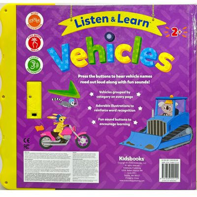 Listen & Learn : Vehicles (Board Book)