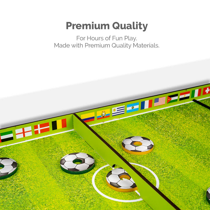 Sling Football 4-in-1 Board Game for Kids – Includes Ludo, Snake & Ladders, Striker Soccer Game & Classic Board Fun