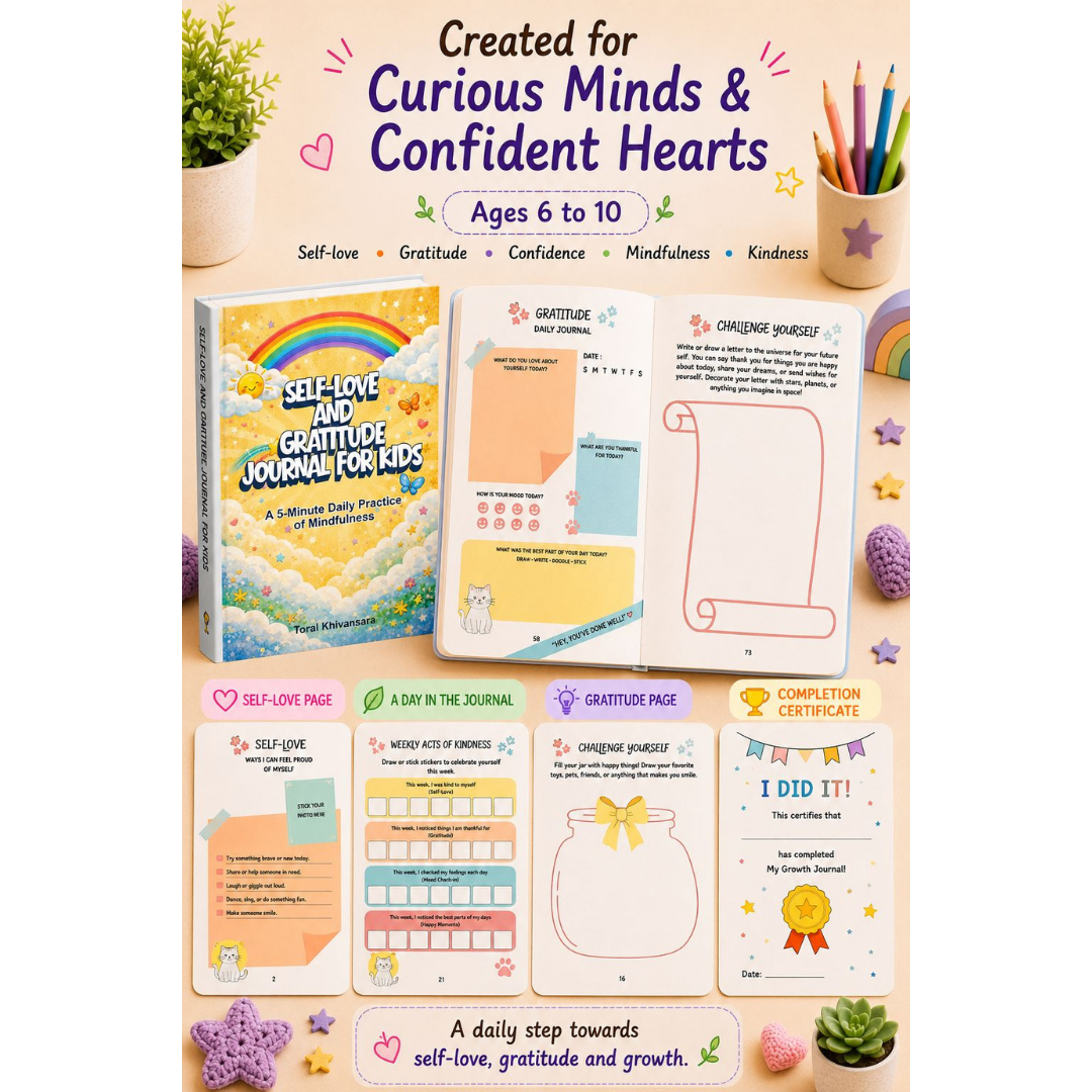 Positive Habits & Confidence Building Activity Books Collection for Kids