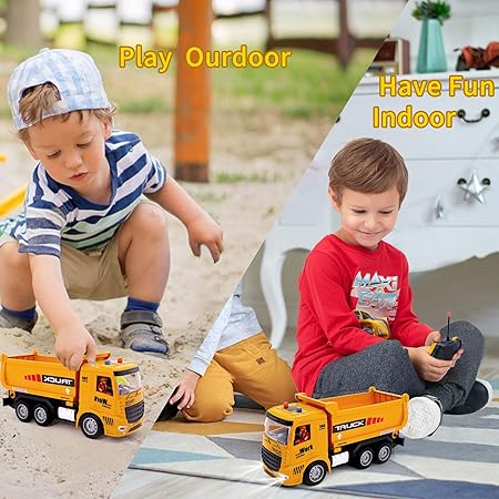 Remote Control Truck Toy for Kids โ Lights, Music & Joint Rotation (Age 3+)