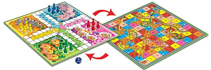 Snakes & Ladders β Animal-Themed Board Game for Kids | Ages 4+ | 2β4 Players | Fun & Educational Playtime