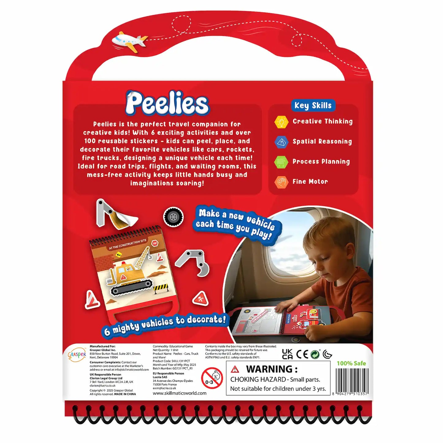Peelies: Cars, Trucks & More! | Reusable Sticker Activity Book