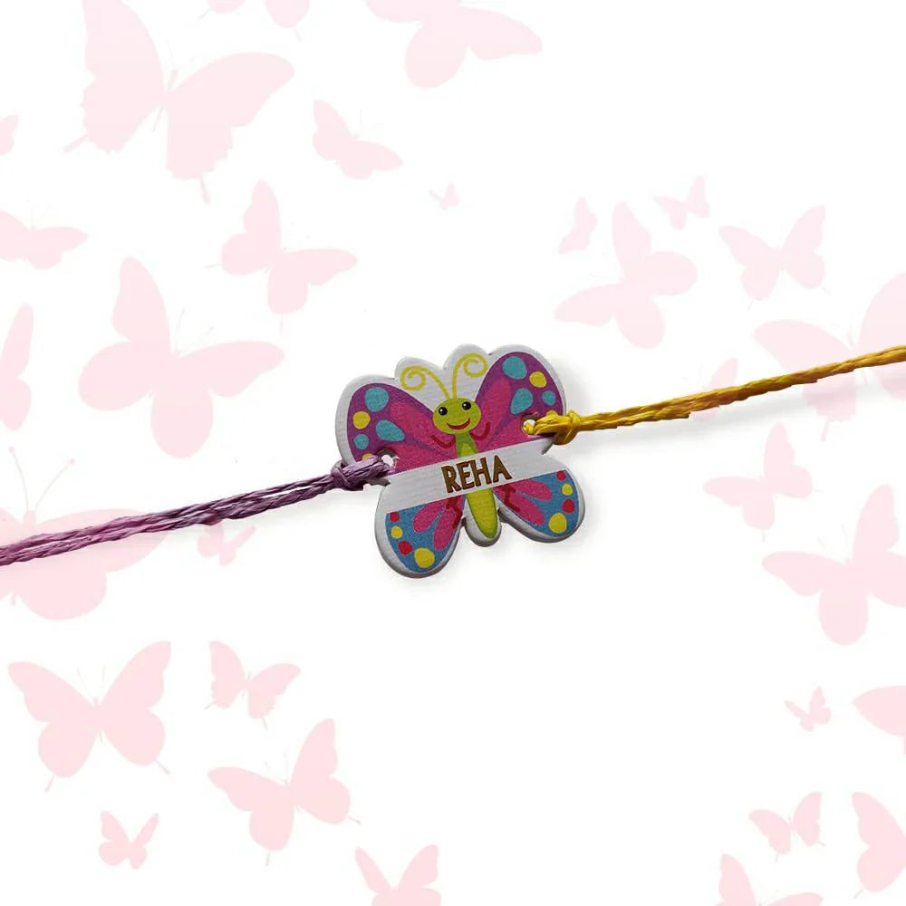 Babble Wrap Butterfly Craft Rakhi
