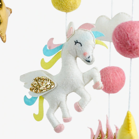 Cot / Crib Mobile - Magical Unicorn