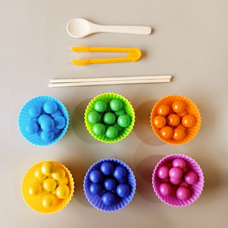 Wooden Beaded Memory Game 2 in 1