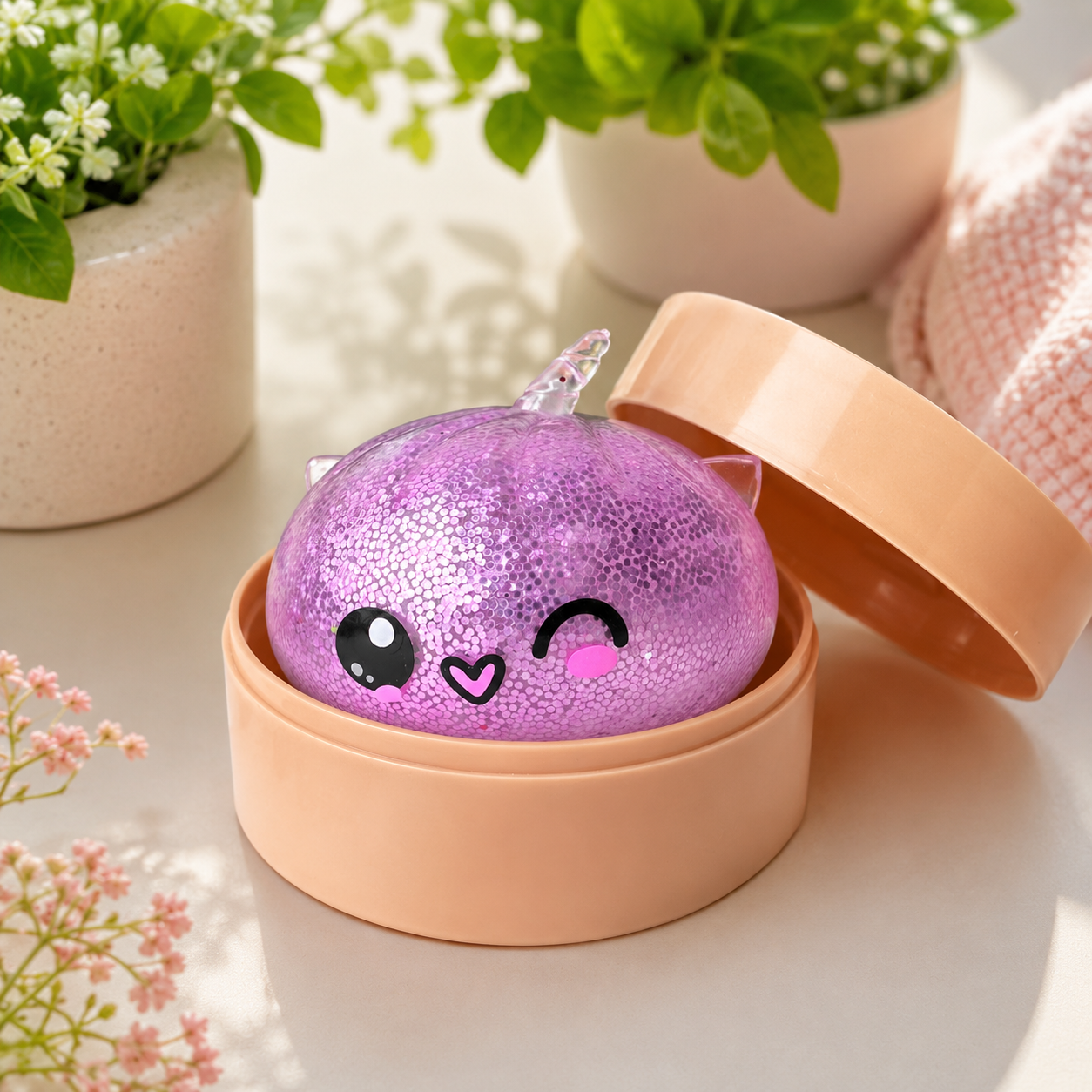 Cute Surprise Unicorn Dumpling Squishy Toy