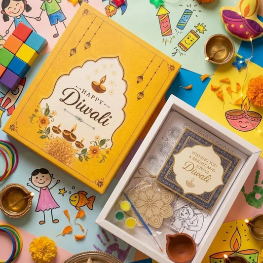 DIY Diwali Kids Activity Box | Mandala Painting Craft Kit | Festival Hamper | Gift Set