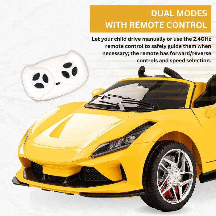 Ferrari F8 12V Battery Operated Ride On Car For Kids