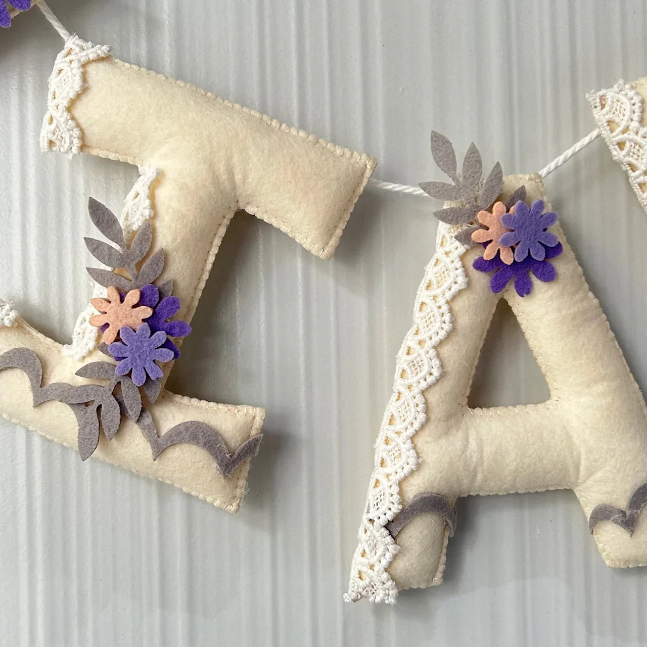 Customized Name Bunting/Garland with Felt Fairy