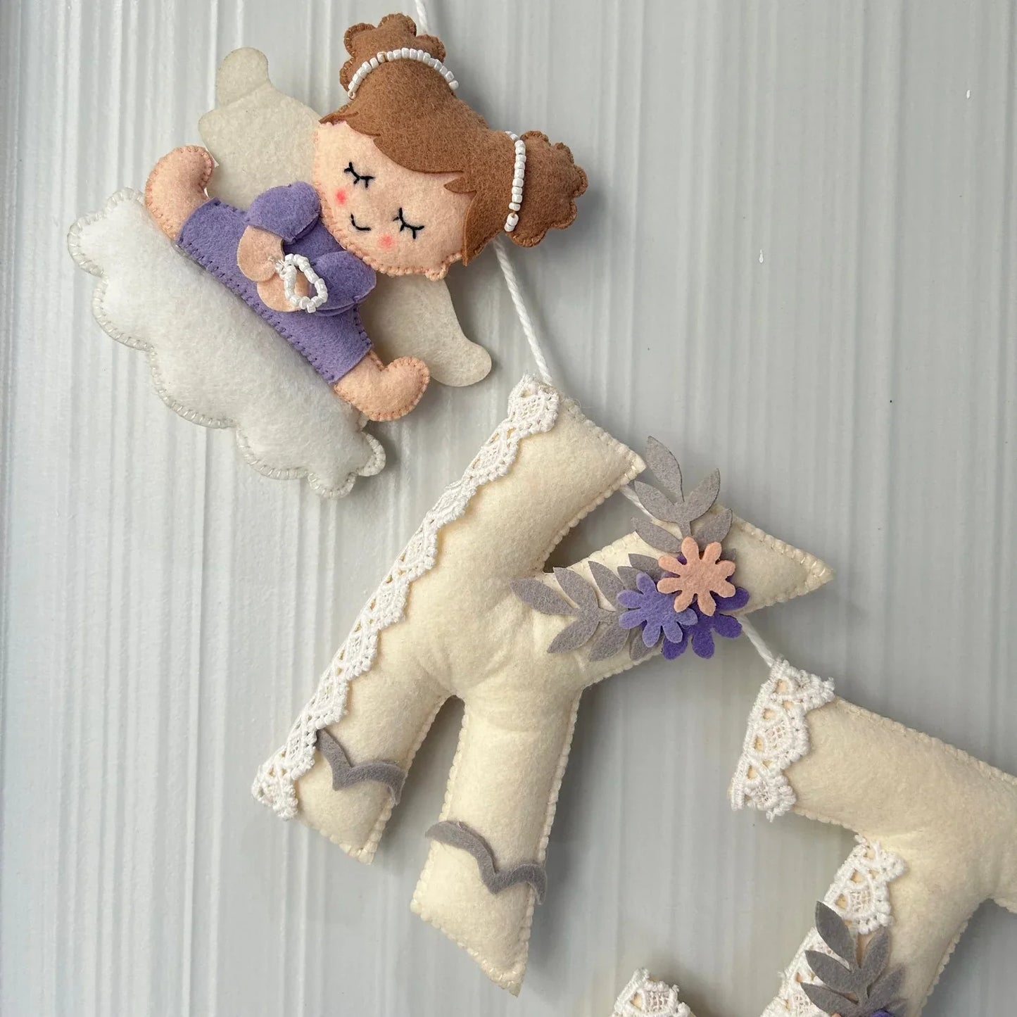 Customized Name Bunting/Garland with Felt Fairy