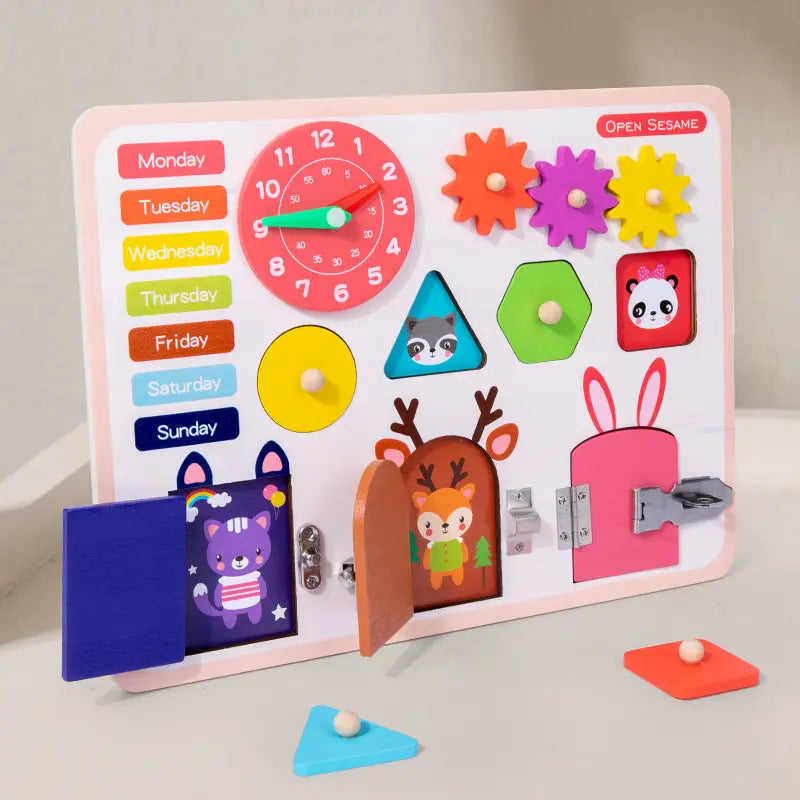 Open Busy lock Board Toy