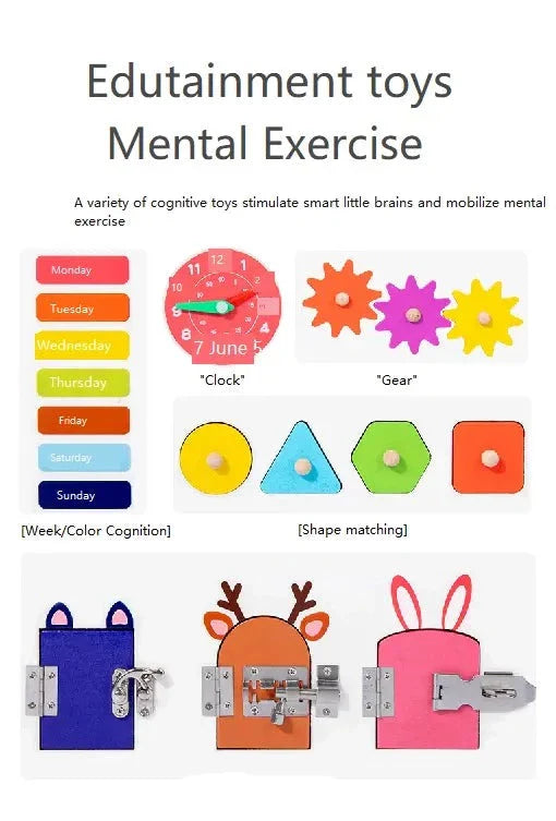 Open Busy lock Board Toy